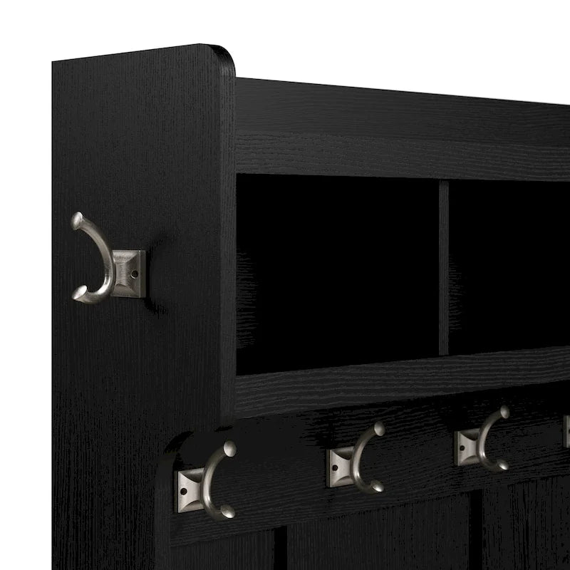 Porte-manteau 24 po de largeur et petit banc à chaussures avec étagères