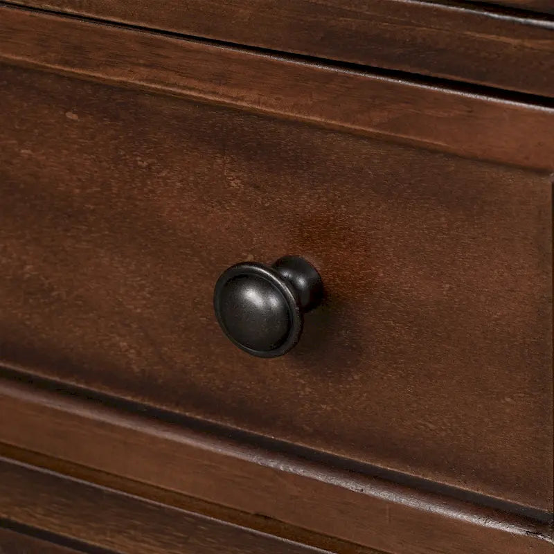 Meuble de rangement en bois à 3 tiroirs, table d'appoint avec tablette coulissante