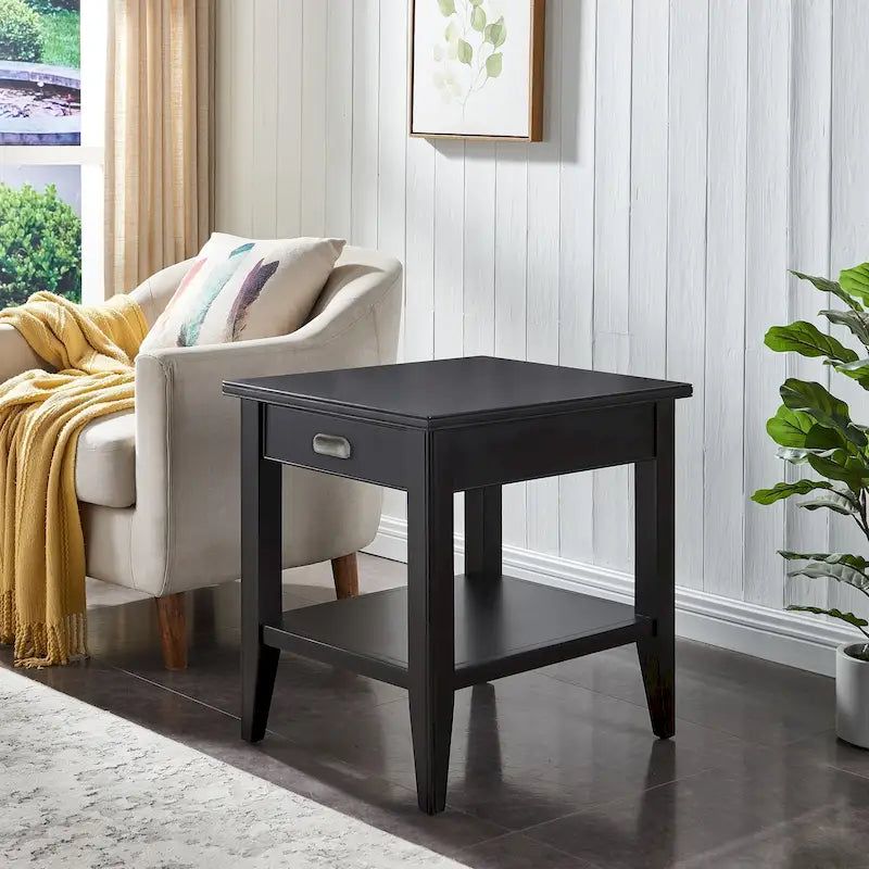 Table d'appoint compensée pour fauteuil inclinable avec étagère de présentation