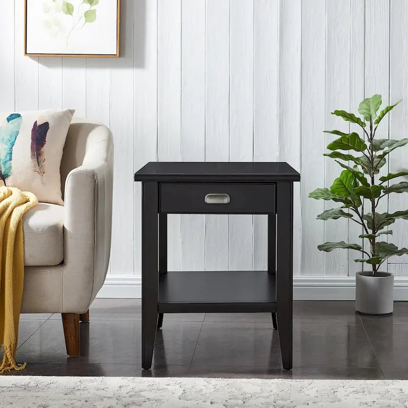 Table d'appoint compensée pour fauteuil inclinable avec étagère de présentation