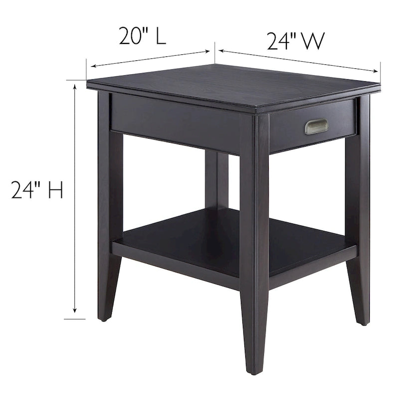 Table d'appoint compensée pour fauteuil inclinable avec étagère de présentation