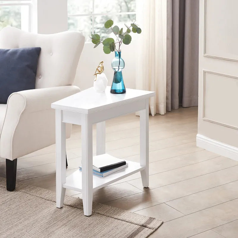 Table d'appoint compensée pour fauteuil inclinable avec étagère de présentation