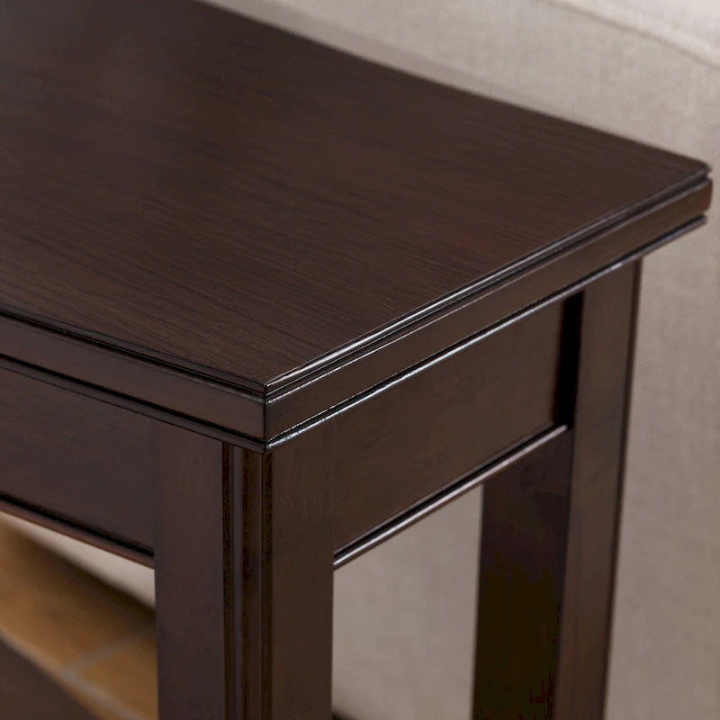 Table d'appoint compensée pour fauteuil inclinable avec étagère de présentation