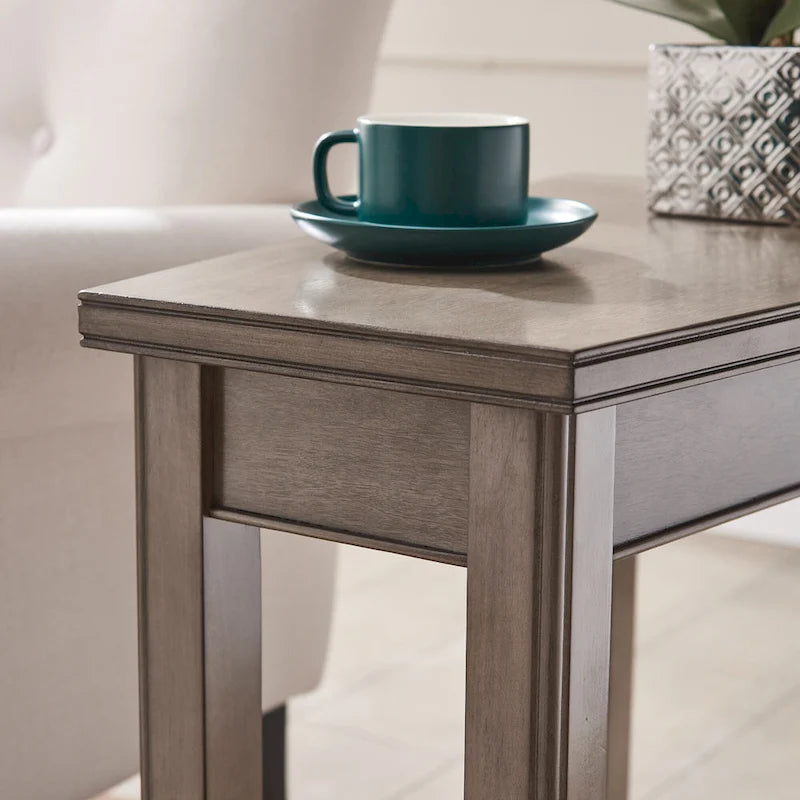Table d'appoint compensée pour fauteuil inclinable avec étagère de présentation