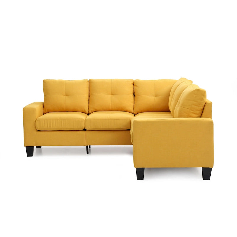 Canapé en tissu sergé avec assise à ressorts ensachés