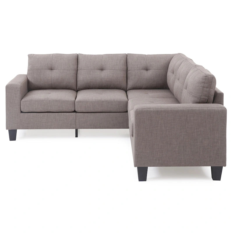 Canapé en tissu sergé avec assise à ressorts ensachés