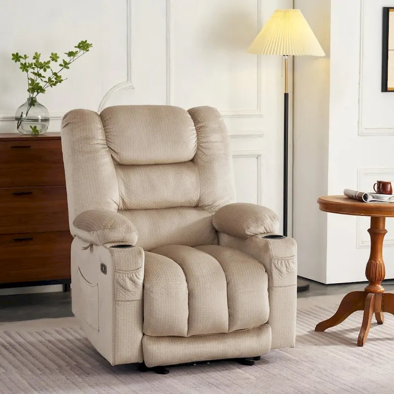 Fauteuil inclinable électrique avec chauffage et massage