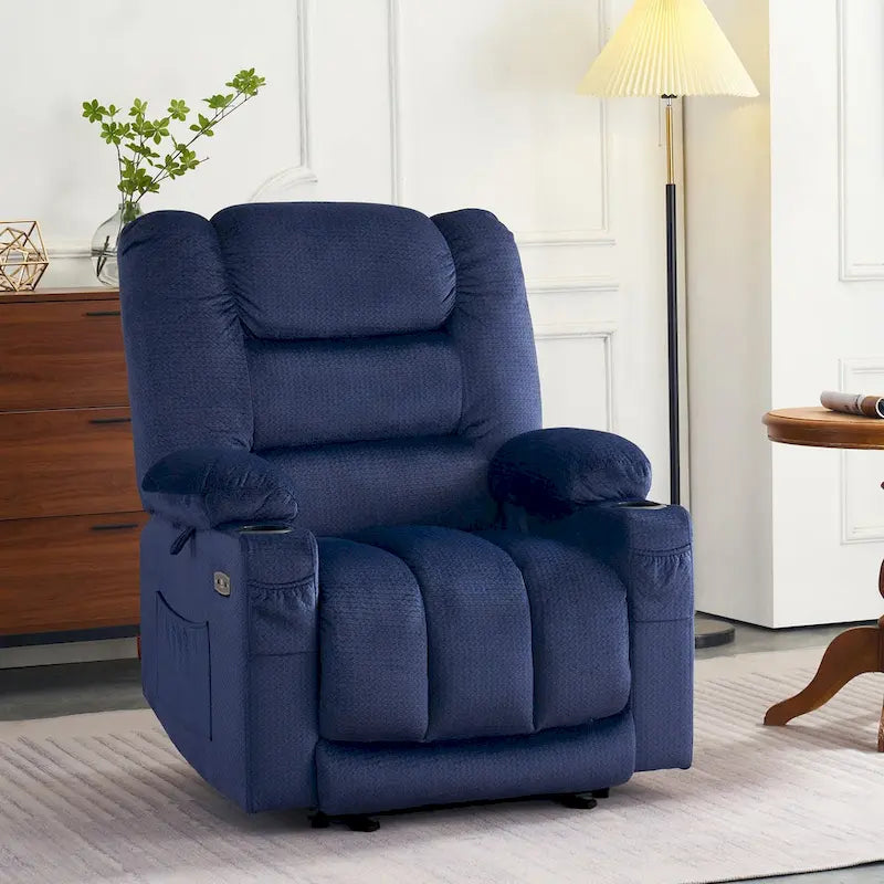 Fauteuil inclinable électrique avec chauffage et massage