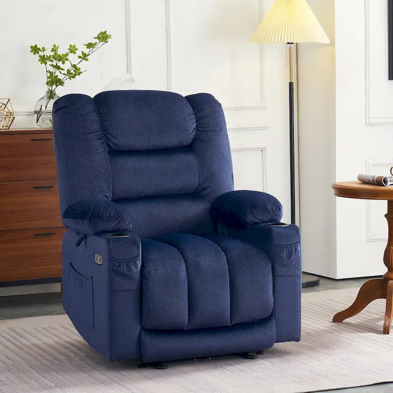 Fauteuil inclinable électrique avec chauffage et massage