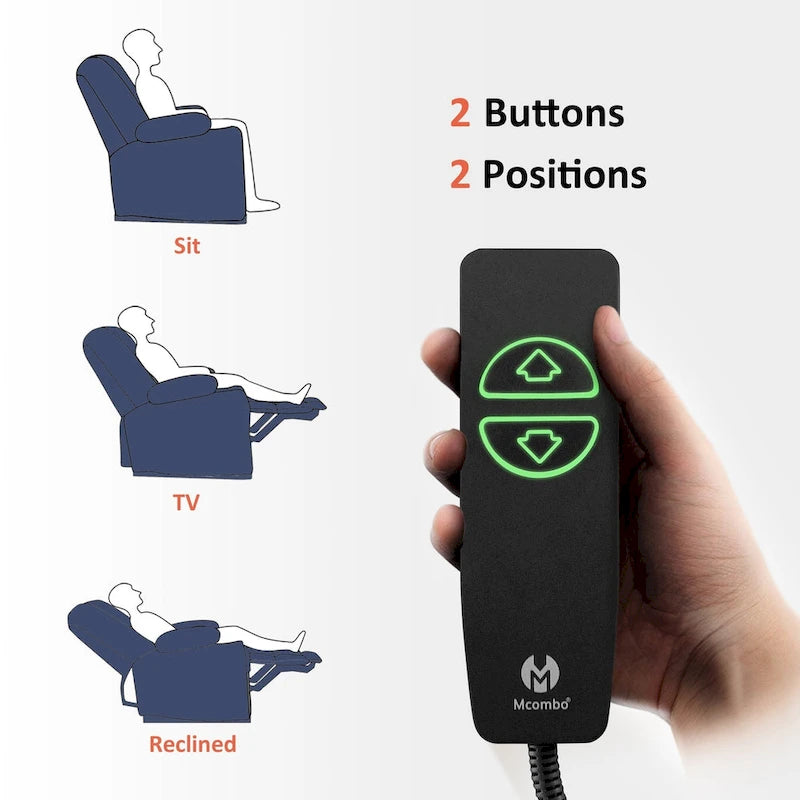 Fauteuil inclinable électrique avec chauffage et massage