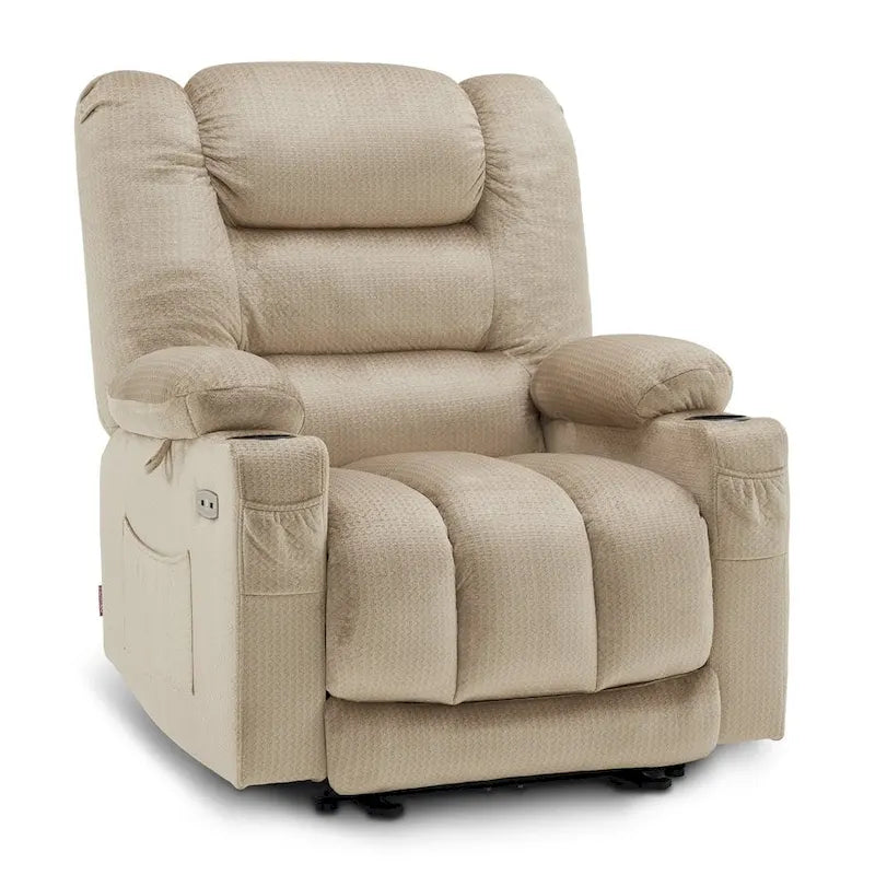 Fauteuil inclinable électrique avec chauffage et massage