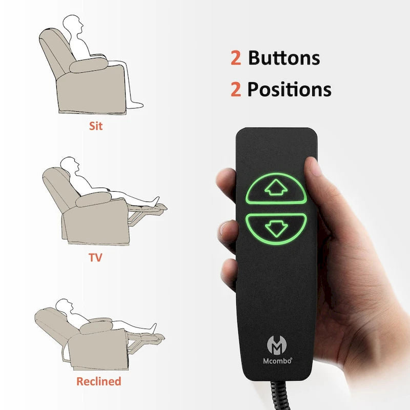 Fauteuil inclinable électrique avec chauffage et massage