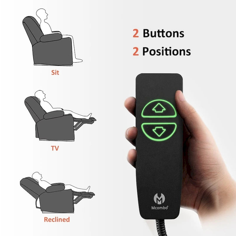 Fauteuil inclinable électrique avec chauffage et massage