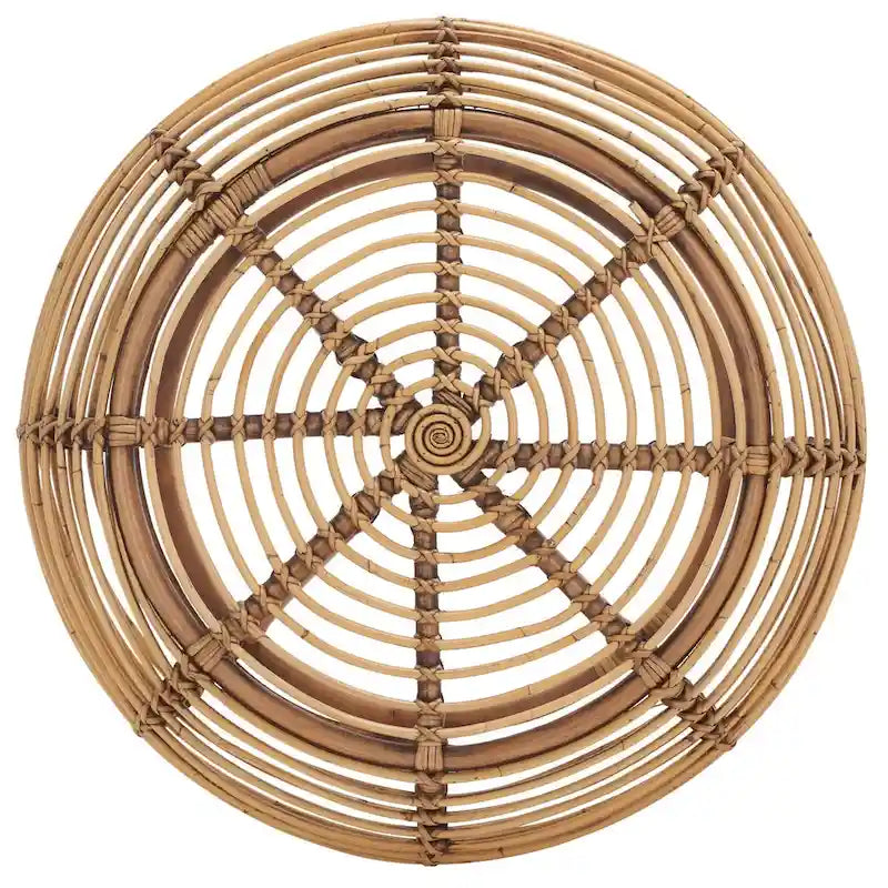 Table basse ronde en rotin, 30L x 30P x 16H