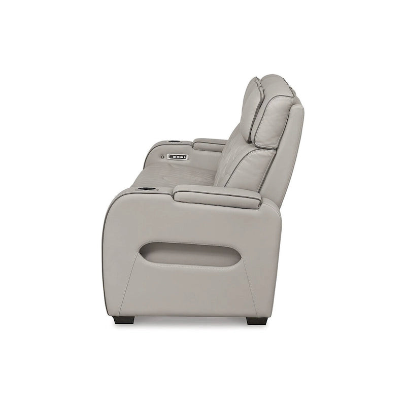 Canapé inclinable électrique avec massage pneumatique, sièges chauffants et port de charge USB